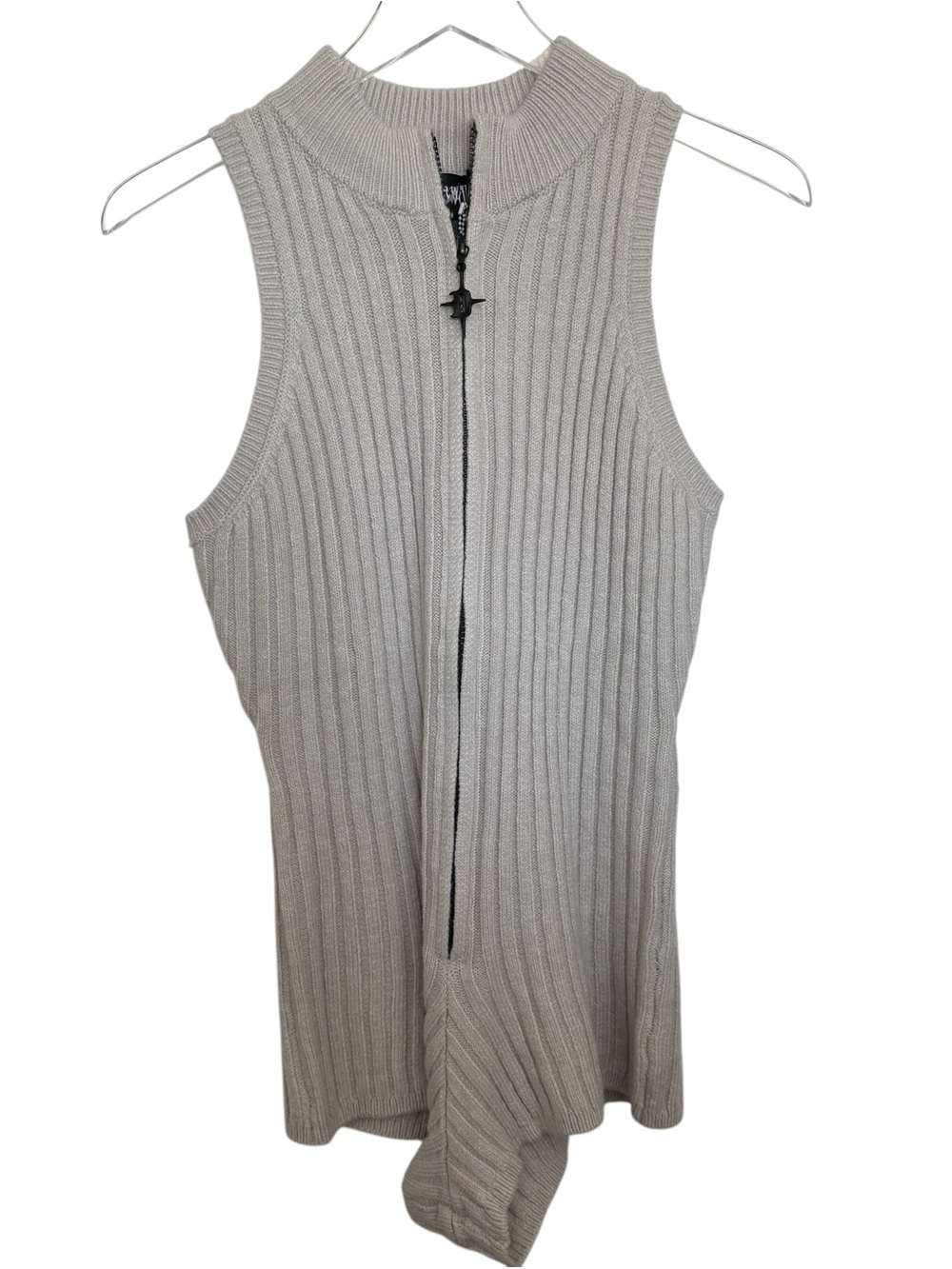 Darker Wave Dolls Kill Sleeveless Ribbed Zip-Front Knit Romper